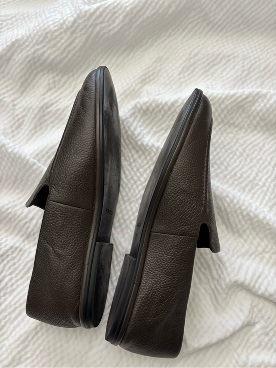 Vince Pebbled Chocolate Leather Hann Loafers main image 10